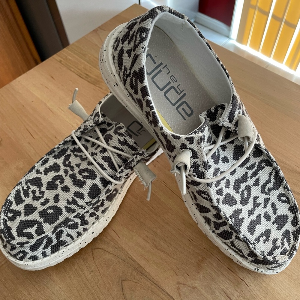Hey Dude Wendy Woven Ceetah Grey